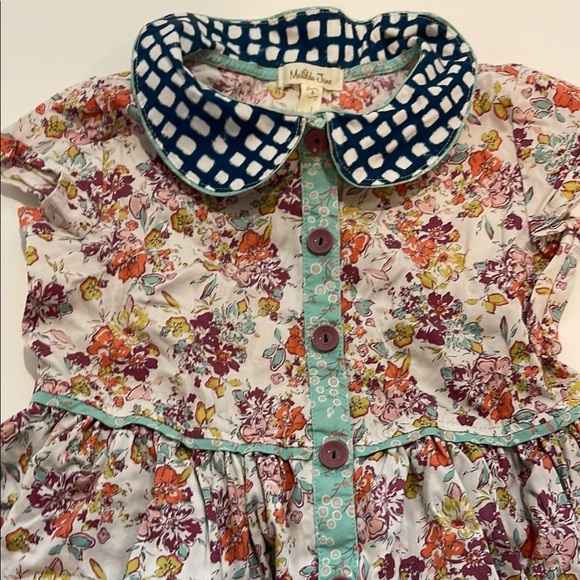 Matilda Jane Floral Dress with Blue Accents - Picture 4 of 7